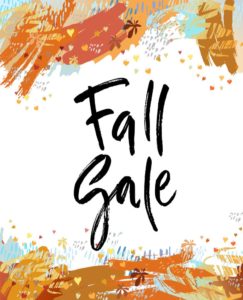 fall sale brush lettering vector 21392733